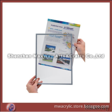 Square 6"*8" Clear Hot Selling Acrylic Picture Frame Advertising Board
